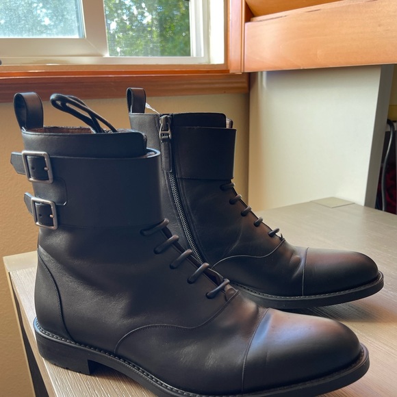 BALLY leather Alfred combat boots - Picture 8 of 8